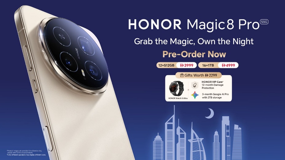 HONOR Launches Magic8 Pro, Announcing A New Era of Night Photography Powered by AI and 5.5g Performance