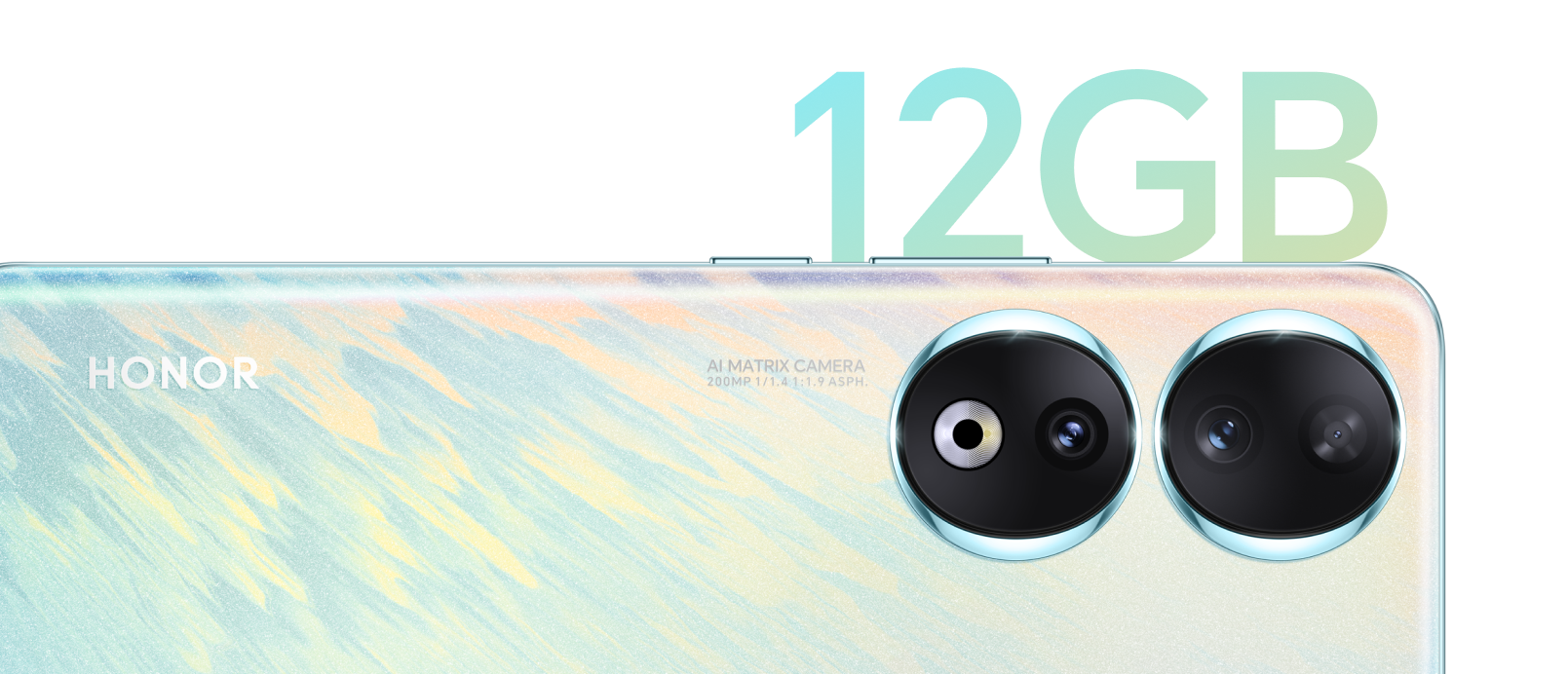 HONOR 90 Gran capacidad de almacenamiento de hasta 12 GB + 512 GB.
