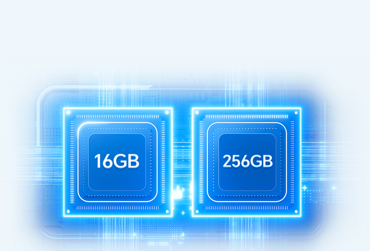 Almacenamiento eXtra grande de 8GB + 256GB