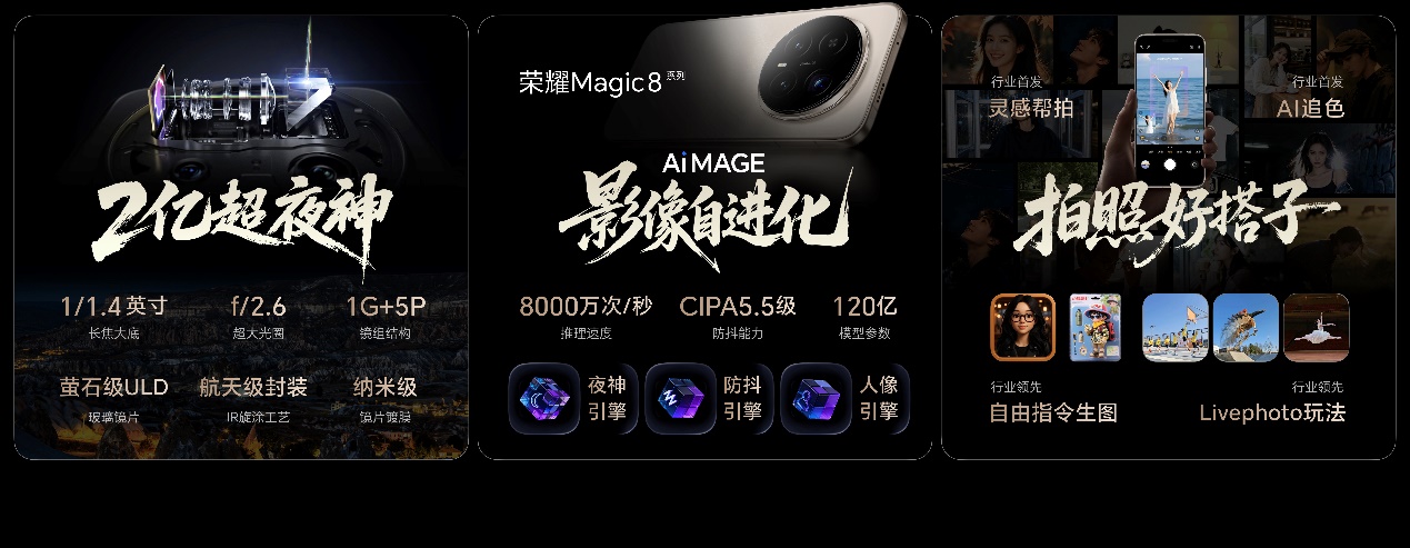 开新局见未来 荣耀发布首款自进化AI原生手机荣耀Magic8系列