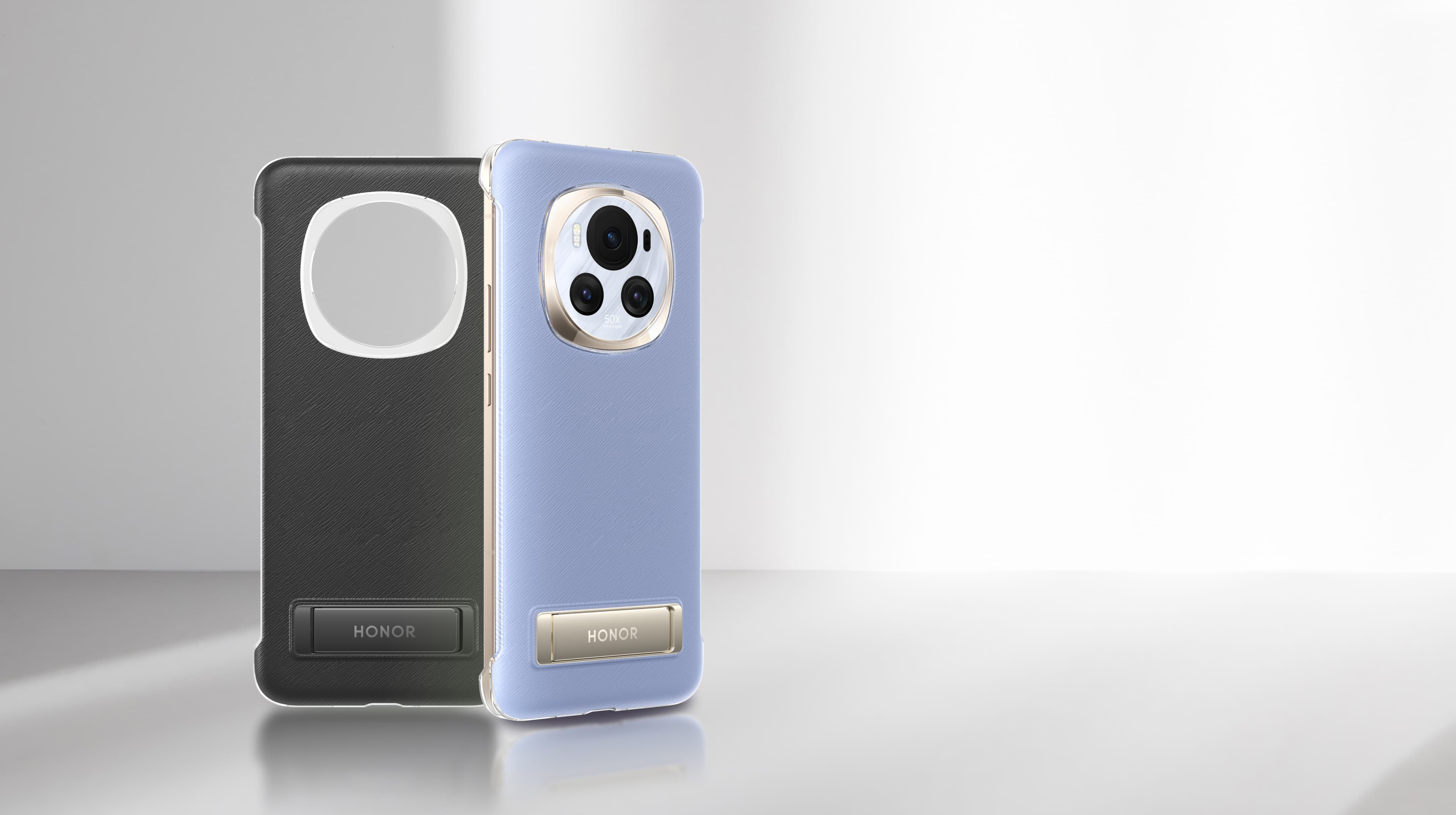 荣耀Magic6 皮革支架保护壳