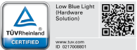 德国莱茵 TÜV 硬件低蓝光护眼认证