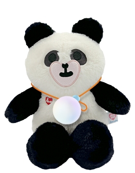 荣耀亲选 Haivivi HeartBear AI公仔 黑白