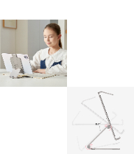 双轴立体无极转轴，轻松悬停，适应坐姿