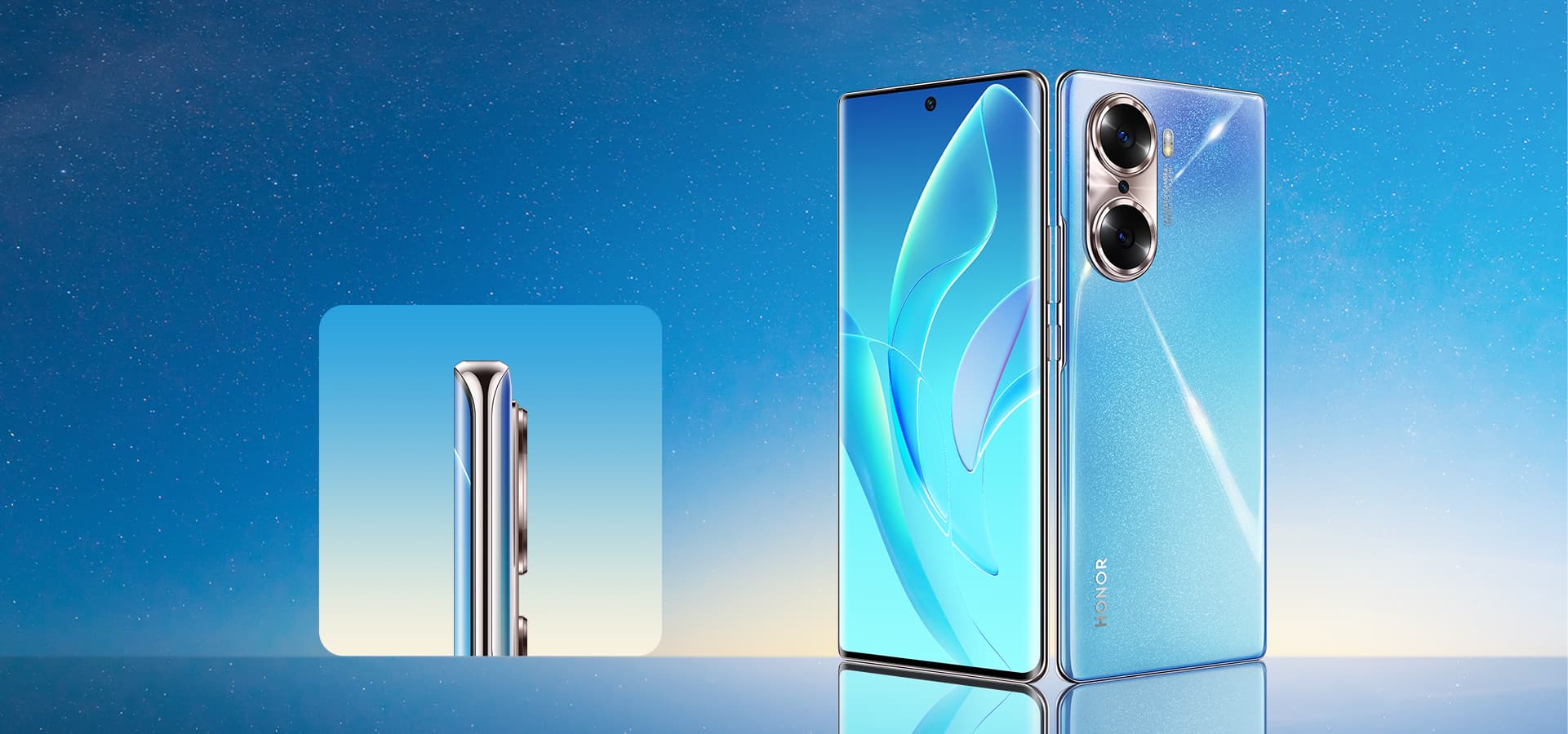 荣耀60 前后对称双曲设计