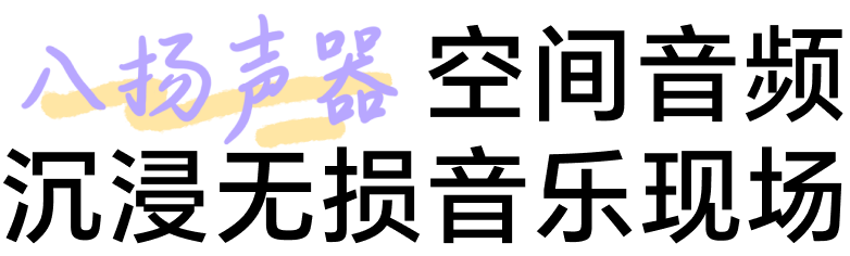 八扬声器空间音频 沉浸无损音乐现场 2