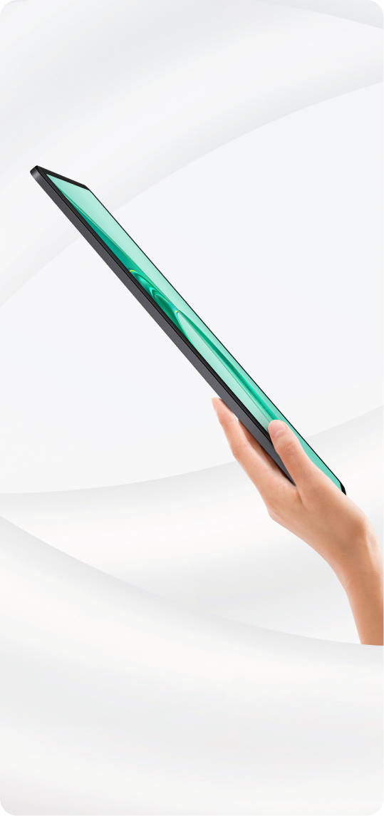 荣耀平板X9，全金属一体机身