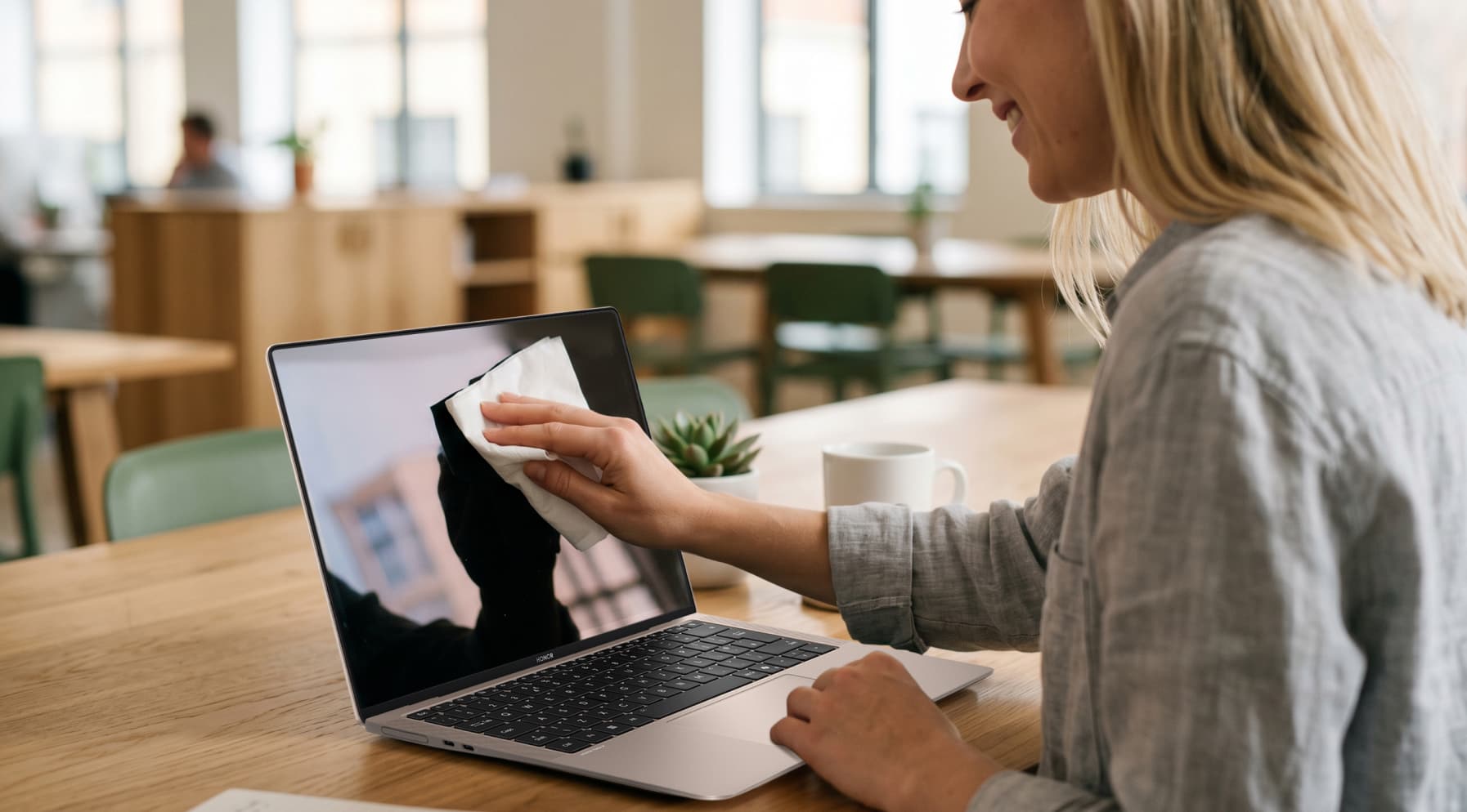 How to Clean Touch Laptop Screen Safely Without Damaging It