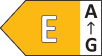 Energy class E, on a scale from A to G