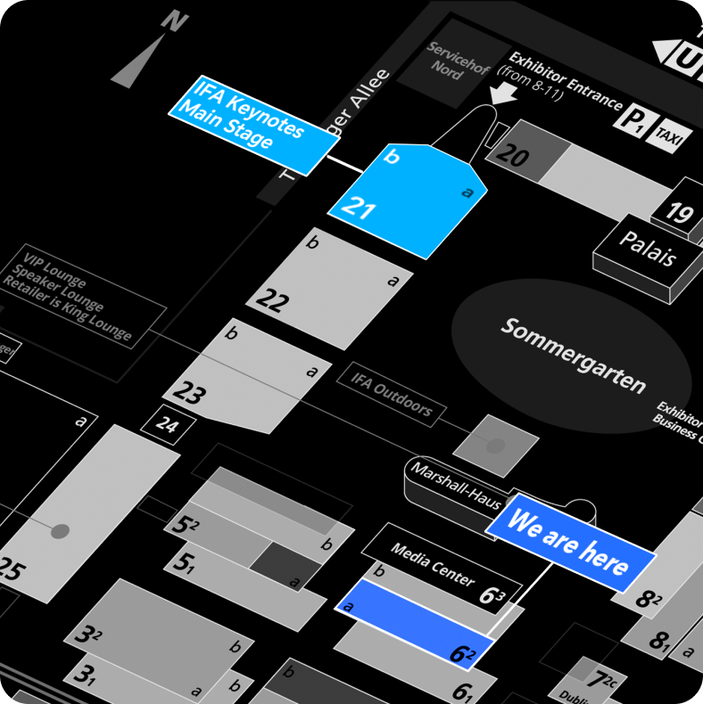Localisation du stand : Stand 103 & 201, Hall 6.2a Du 1er au 5 Septembre 2023 de 10h à 18h