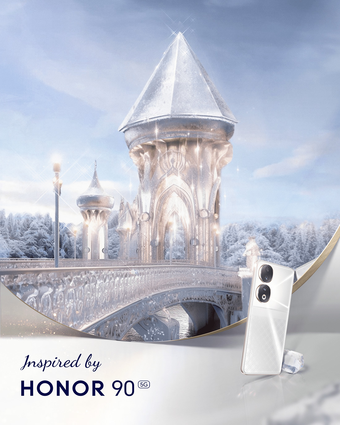 KI-Kunstwerke, inspiriert vom HONOR 90-4