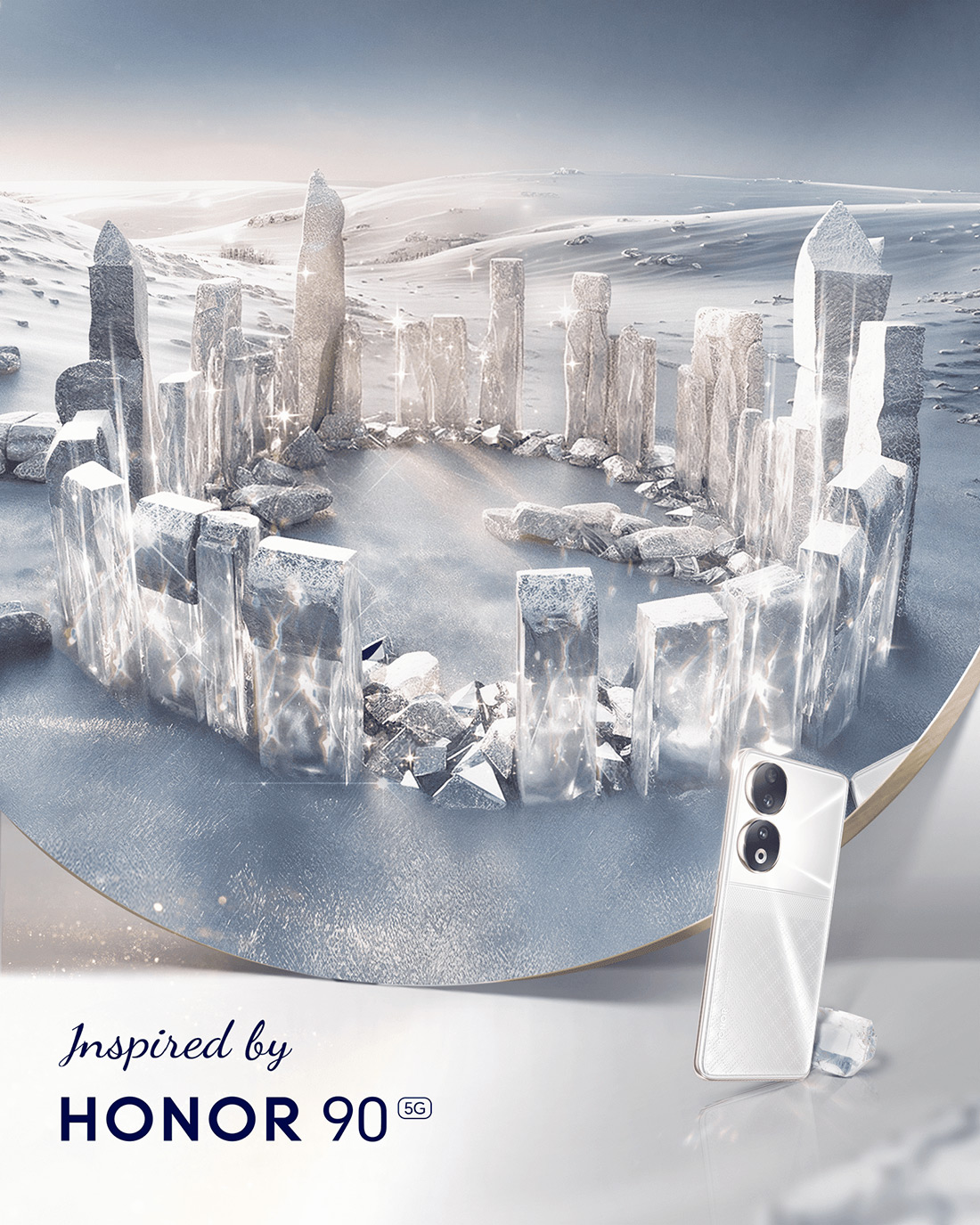 KI-Kunstwerke, inspiriert vom HONOR 90-5