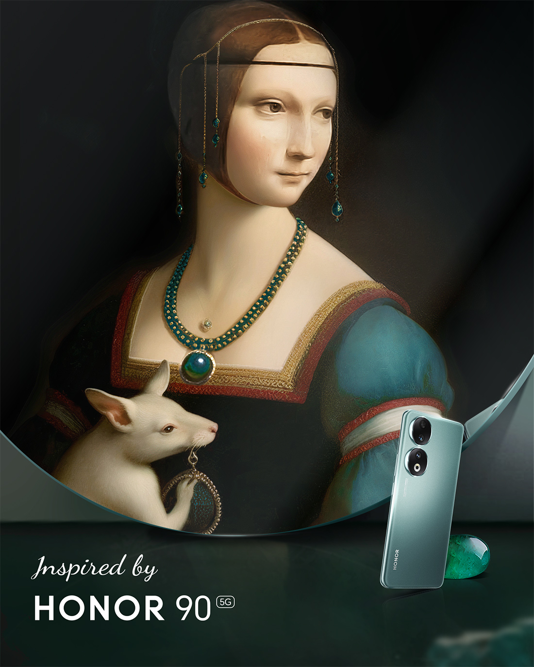 KI-Kunstwerke, inspiriert vom HONOR 90-2-4