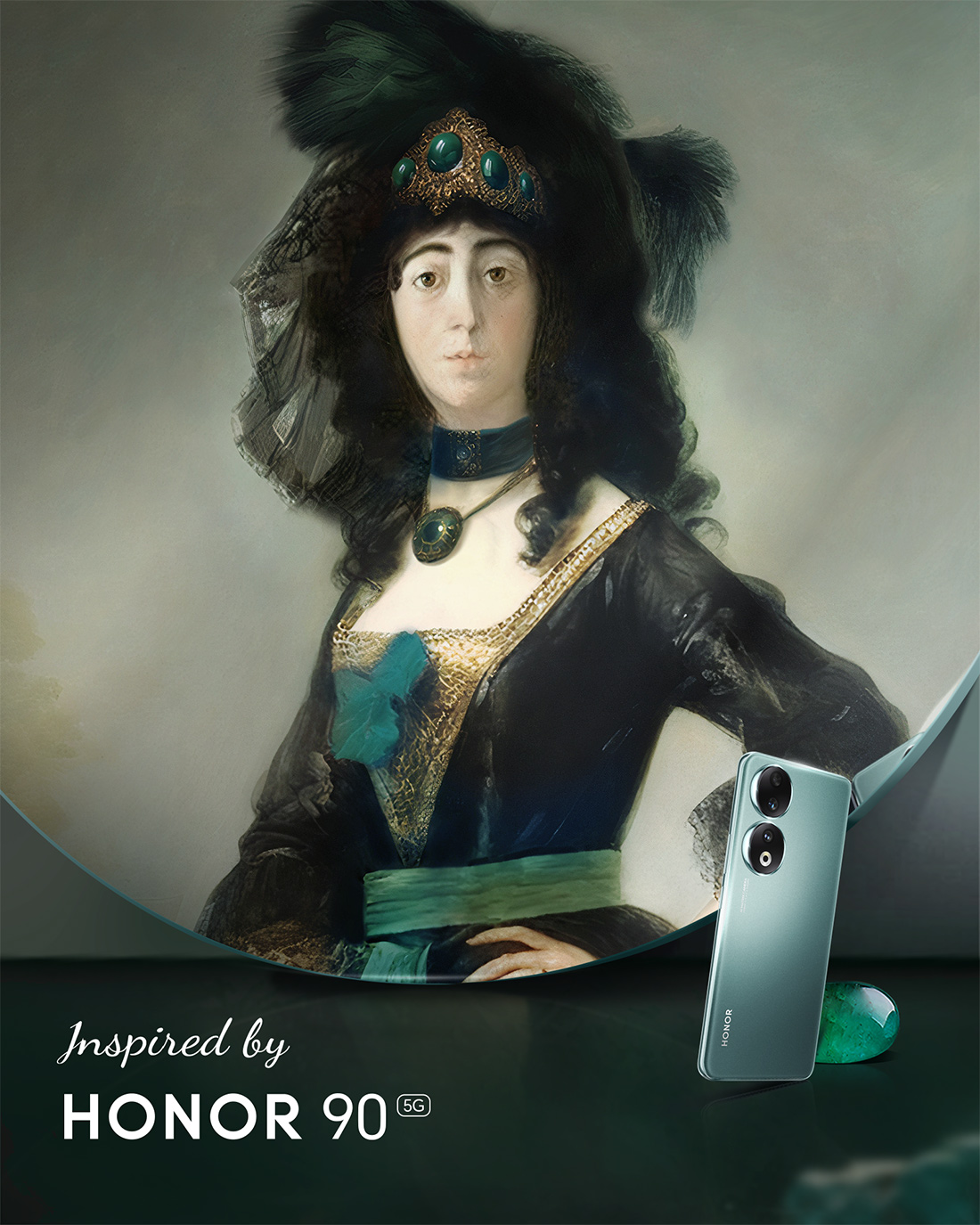 KI-Kunstwerke, inspiriert vom HONOR 90-2-5