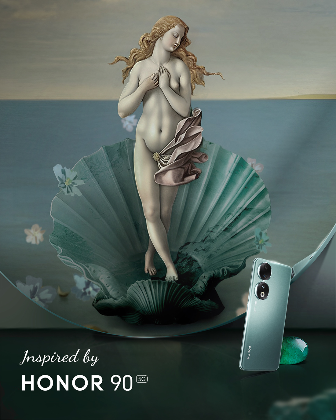 KI-Kunstwerke, inspiriert vom HONOR 90-2-7