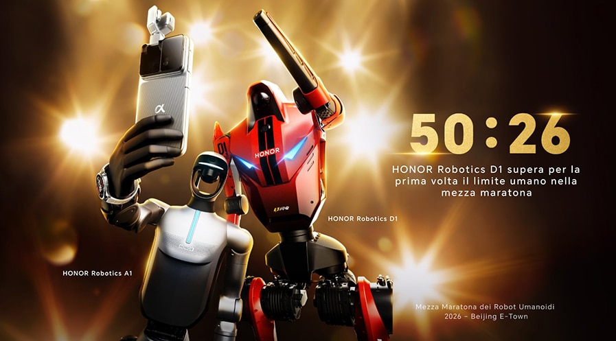 HONOR Robotics D1 infrange il limite umano nella mezza maratona