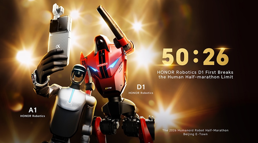 HONOR Robotics D1 First Breaks the Human Half-marathon Limit