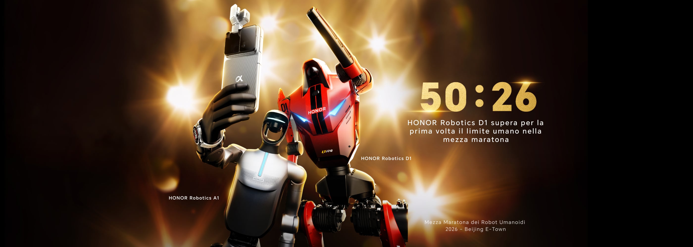 HONOR Robotics D1 infrange il limite umano nella mezza maratona
