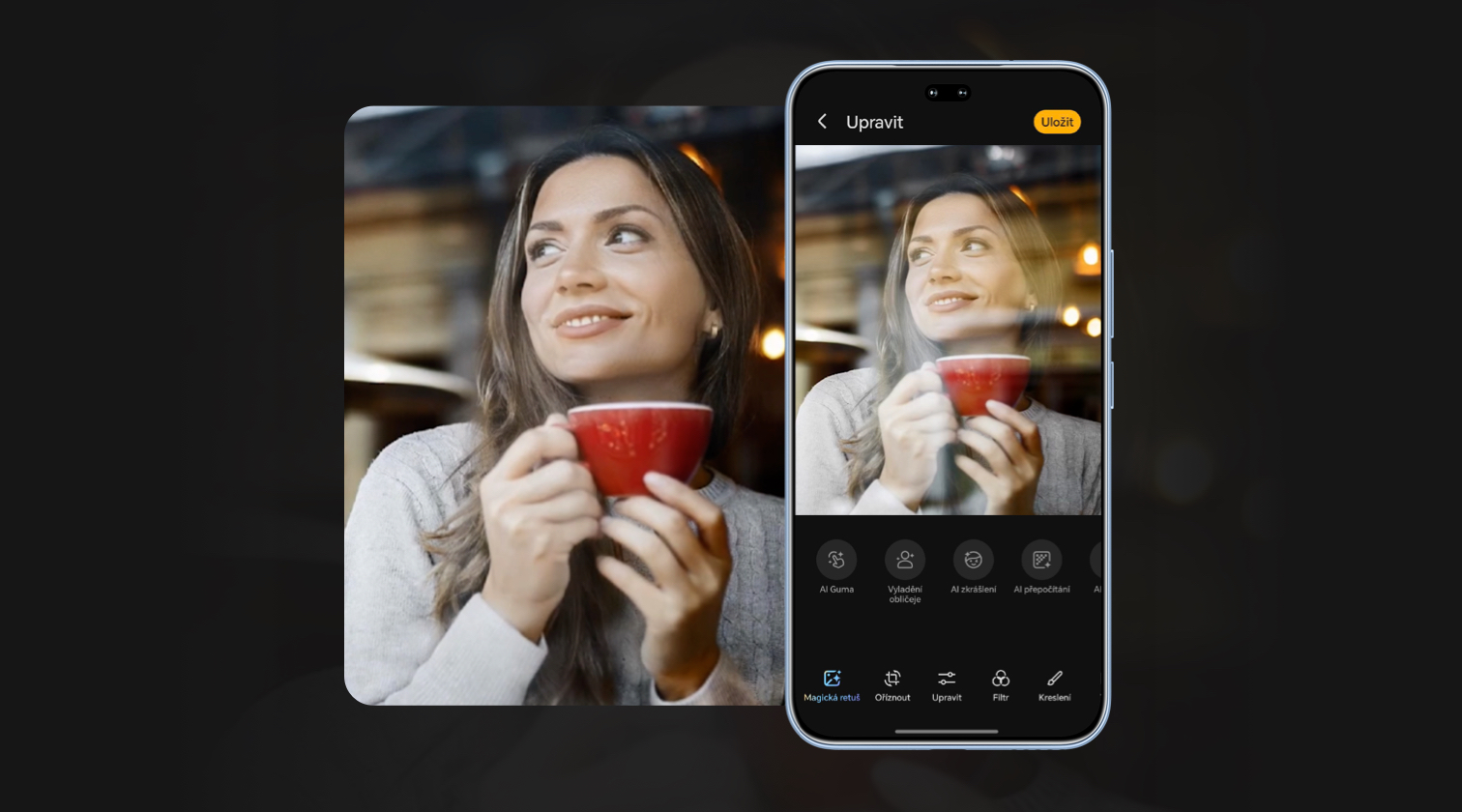 Univerzální nástroj AI Magická retuš: Snadná úprava fotografií