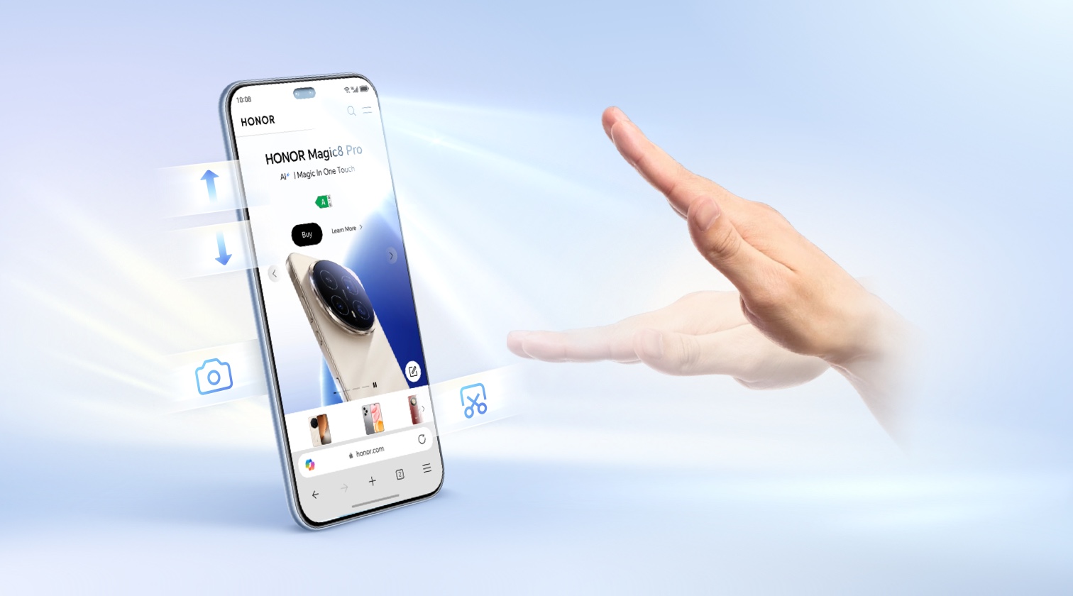 Jak nastavit ovládání gesty rukou na mobilním telefonu HONOR?