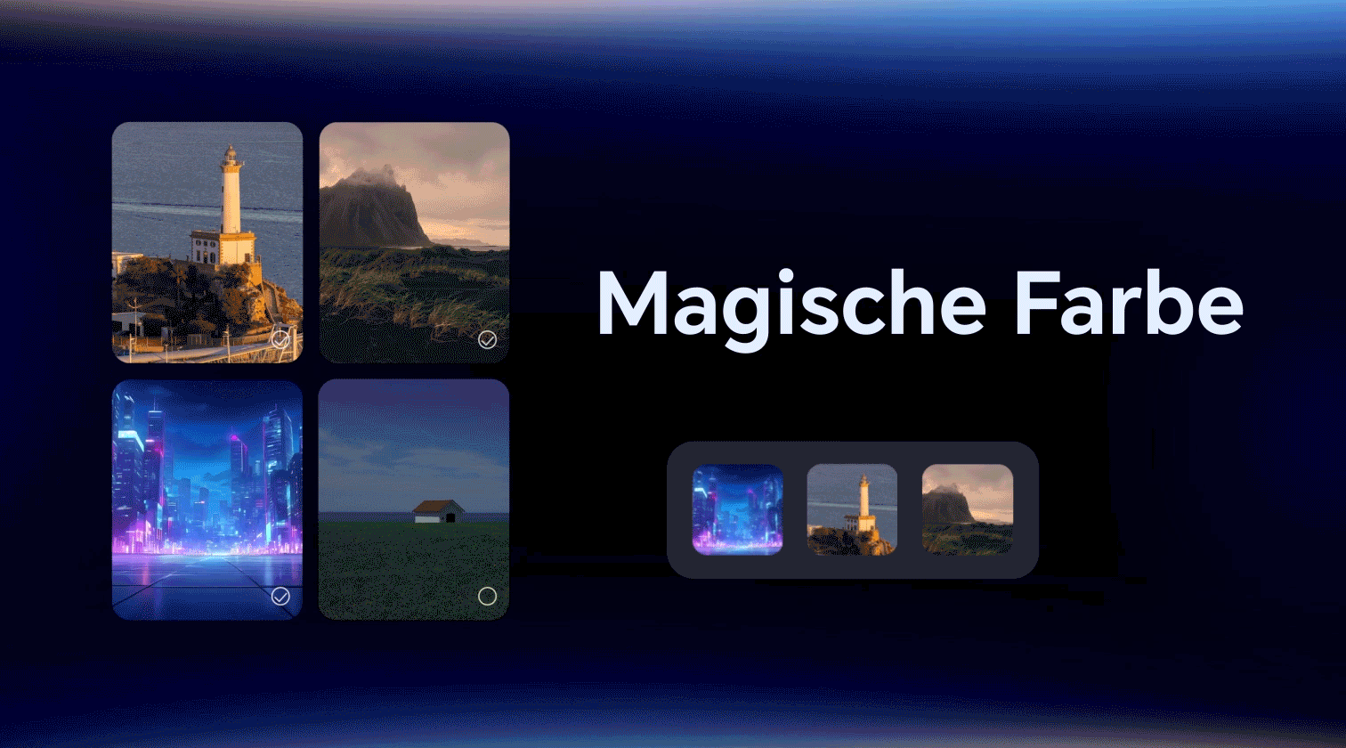 Magic Color, meisterhafte Farboptimierung mit nur einem Tipp