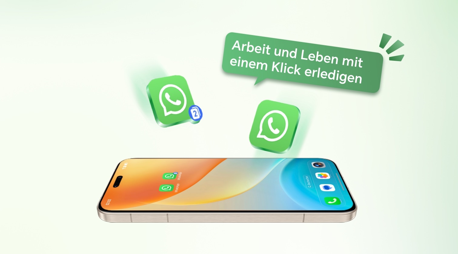 Wie meldet man sich auf einem HONOR Smartphone bei zwei WhatsApp-Konten gleichzeitig an?