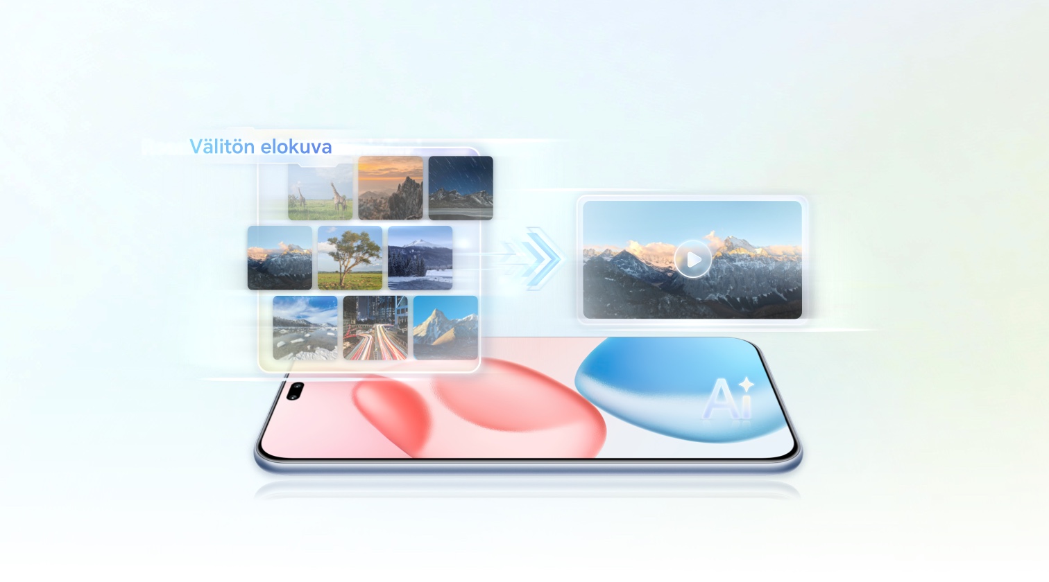 HONOR AI -valokuvien luonti, luo automaattisesti Välitön elokuvaleikkeitä