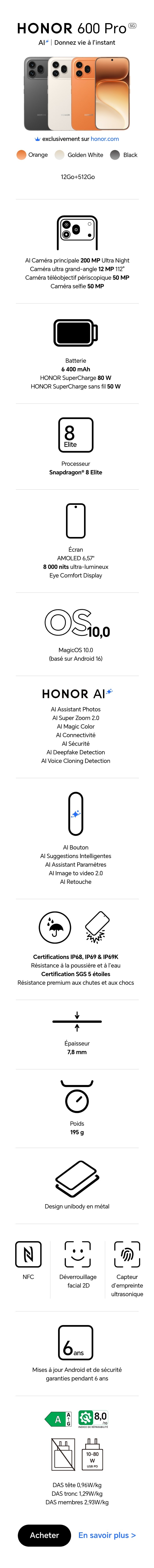 HONOR 600 Pro