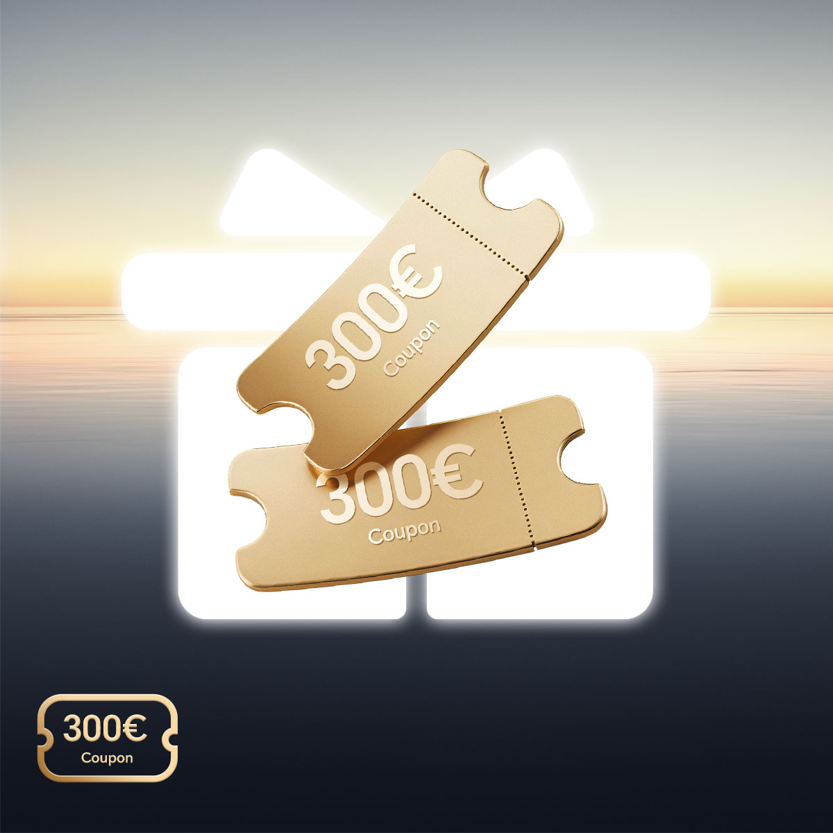 300€ de remise immédiate avec le coupon early bird