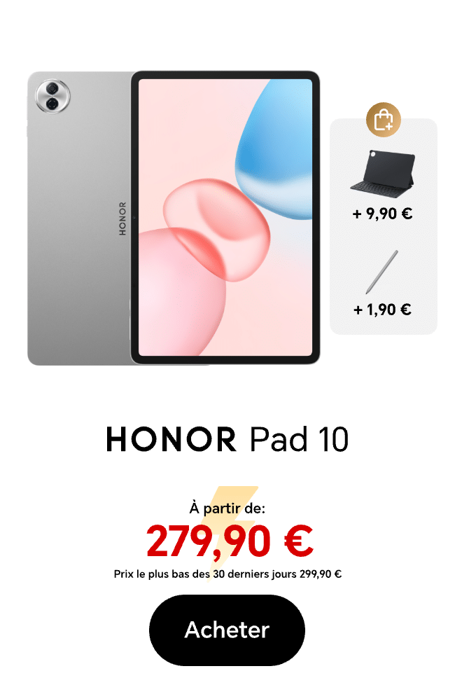 HONOR Pad 10 À partir de 279,90€
