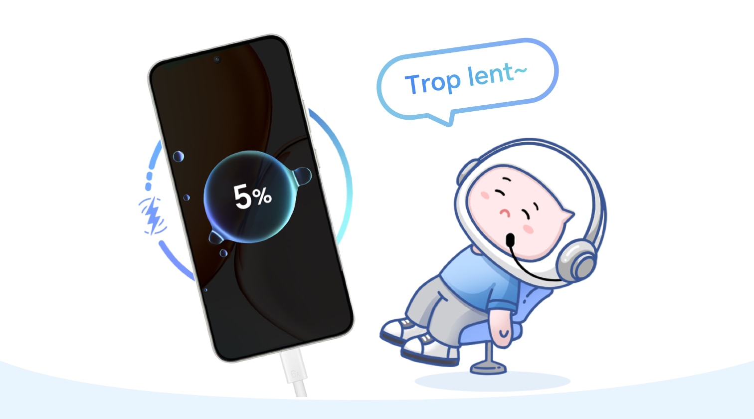 Principe de la charge d'un téléphone mobile