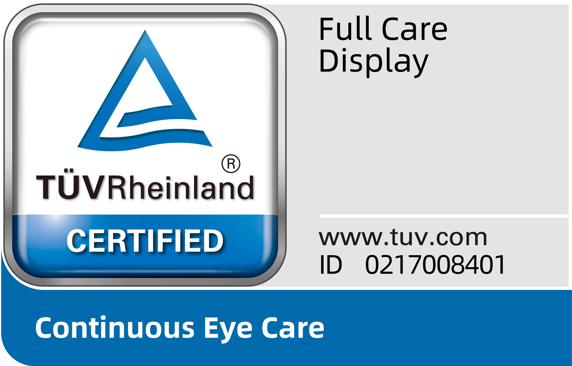TÜV Rheinland სრული მოვლის ჩვენების სერთიფიკატი. 1