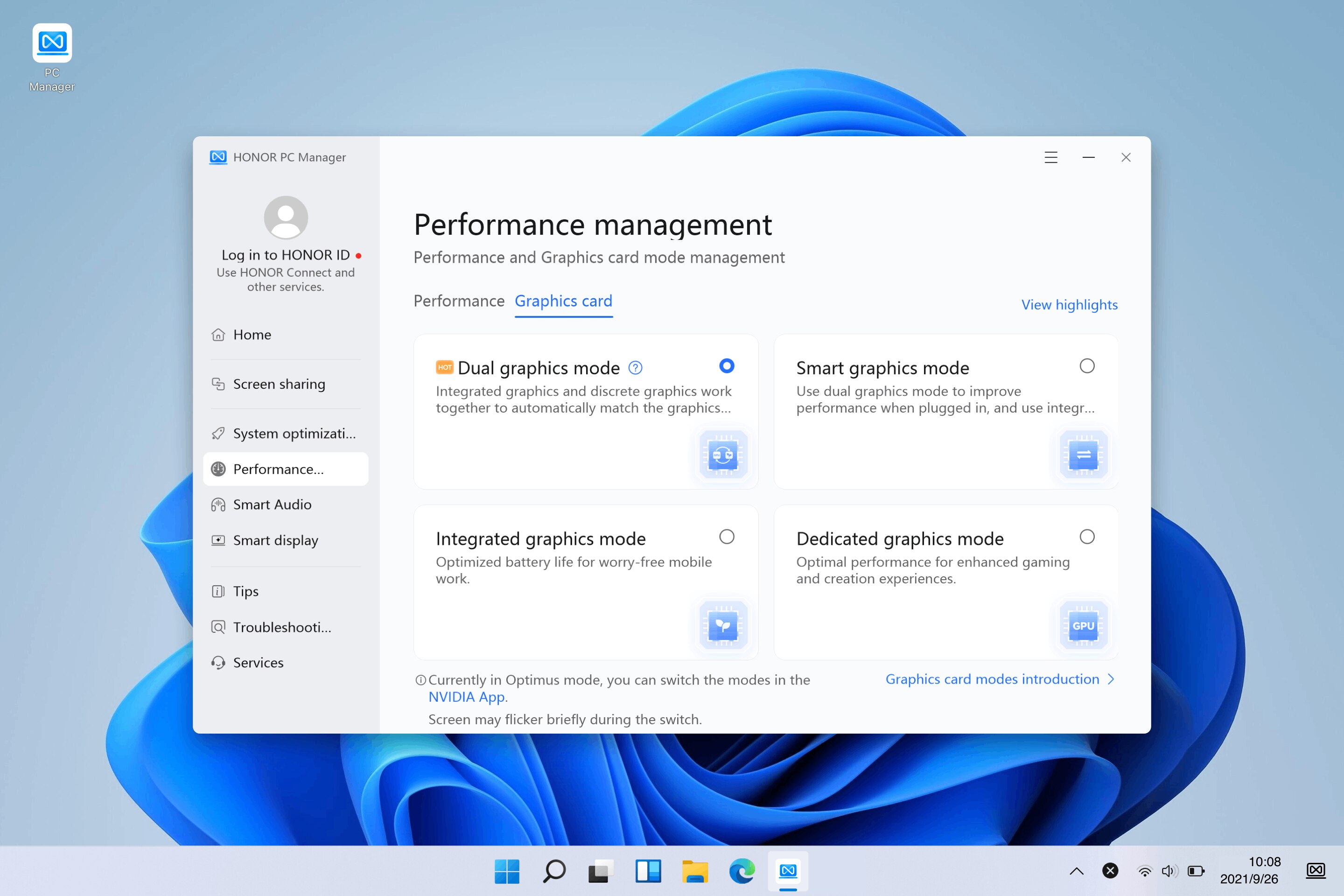 Application scenarios for Dual graphics card mode 4