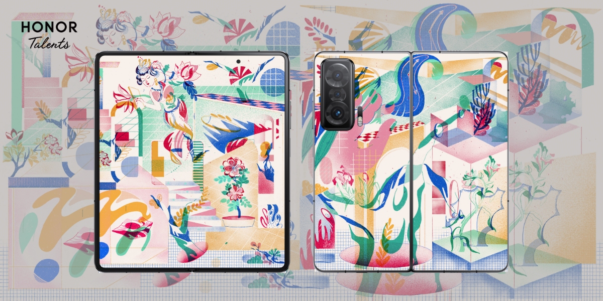 Papiers peints pour smartphones pliants