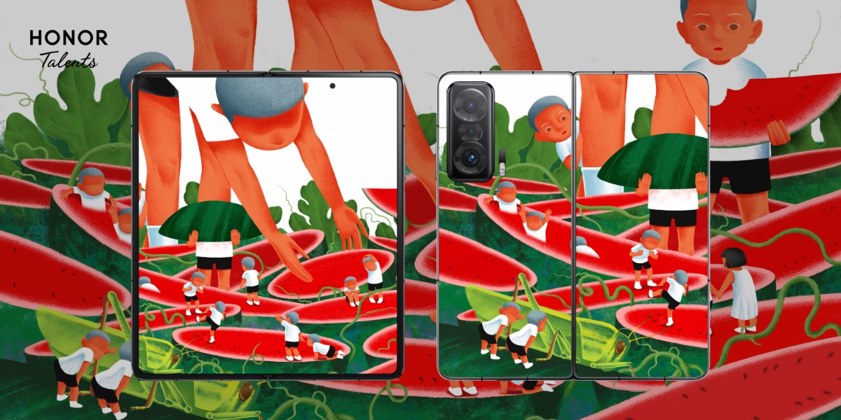 Papiers peints pour smartphones pliants