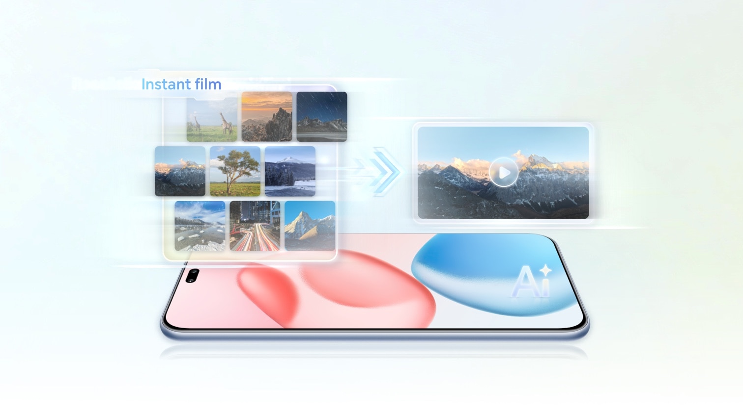 HONOR Al fotografske kreacije, automatski stvorite trenutne Instant film