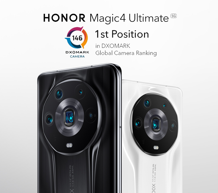 A HONOR Magic4 Ultimate a DXOMARK okostelefonos kameráinak rangsorának élén debütál