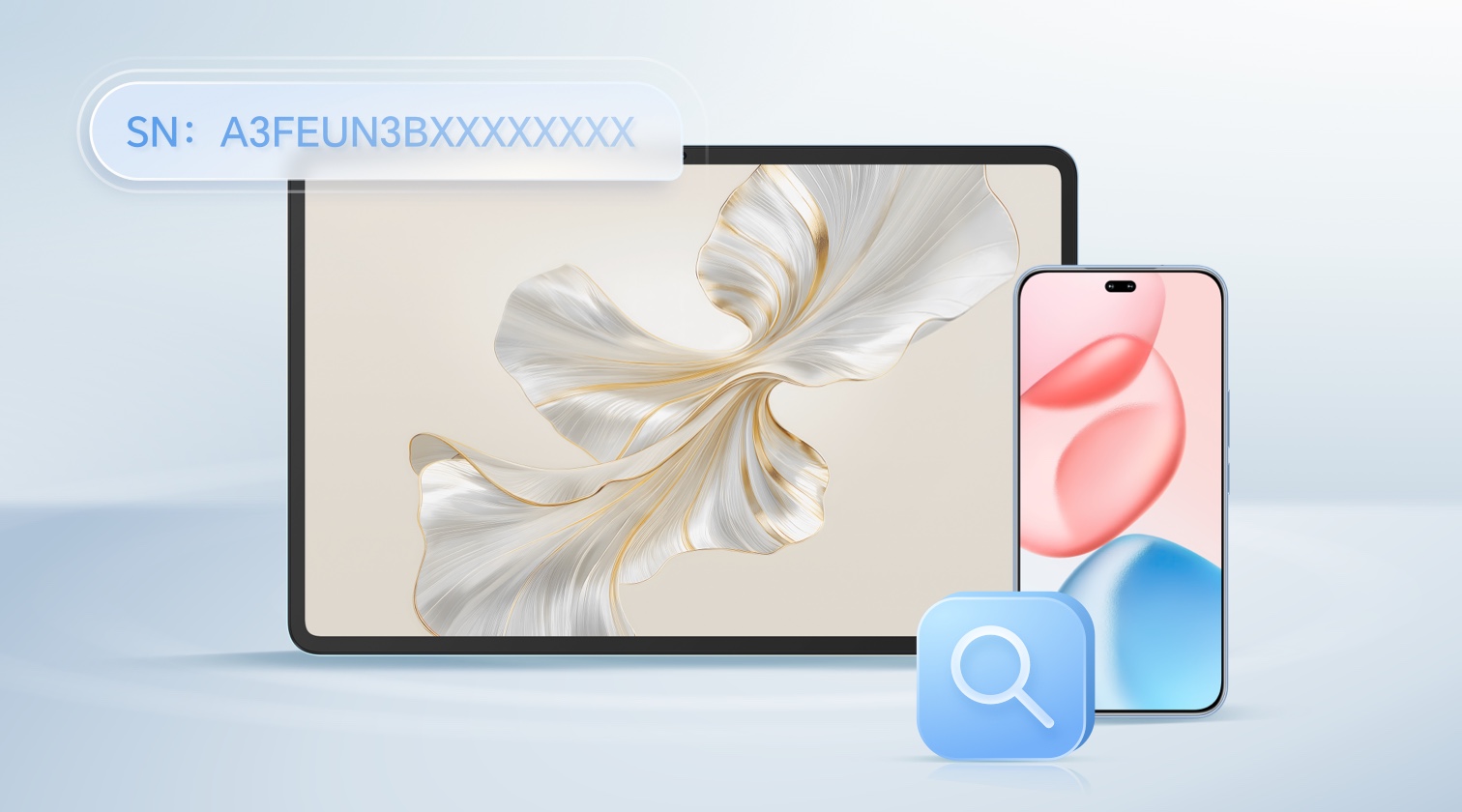 Keresse meg a sorozatszámot (SN) HONOR okostelefonján, táblagépén vagy PC-jén.