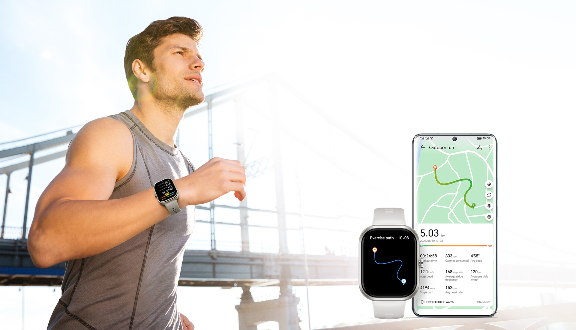 Outdoor Workout Satellite Positioning Record Your Motion Track Without Your Phone