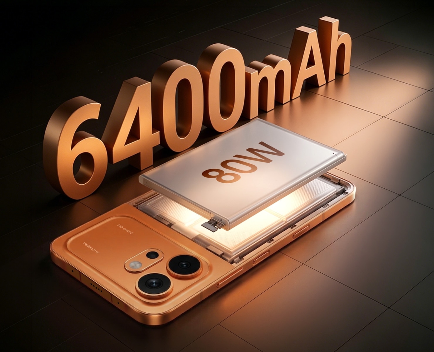 Batteria da 6.400 mAh per una maggiore sicurezza quotidiana