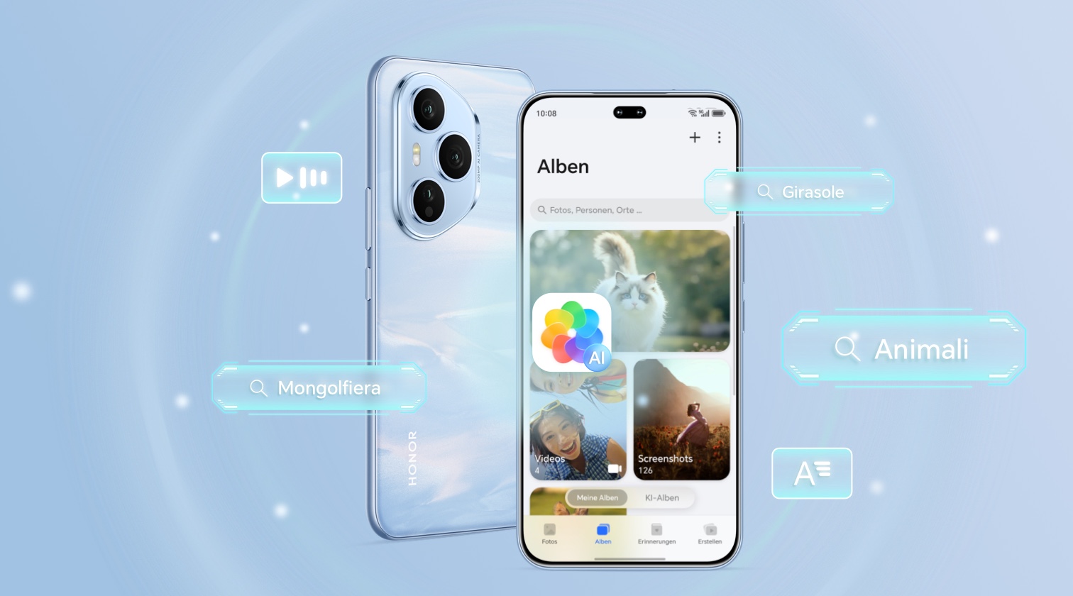 Ricerca Semantica AI degli Album HONOR e Creazione Istantanea di Filmati