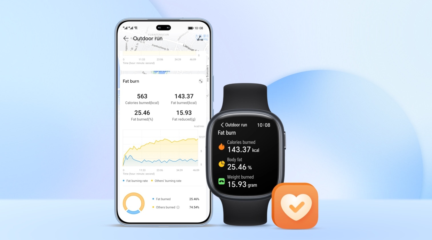 قم بتوصيل أجهزتك القابلة للارتداء بهاتفك للوصول إلى بيانات الجسم والتمارين