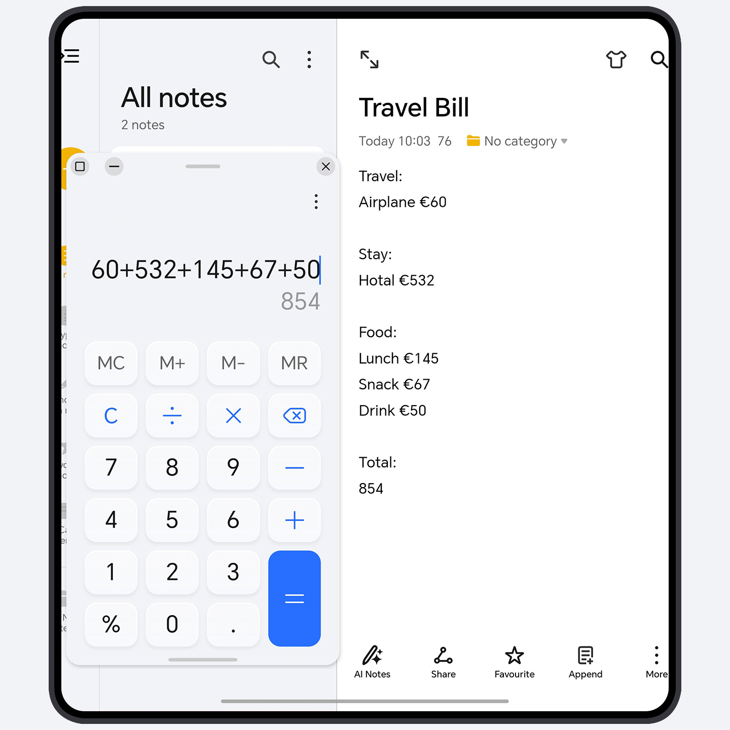 Floating windows, making multitasking easier