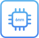 وحدة المعالجة المركزية (CPU): 6 نانومتر ثماني النواة