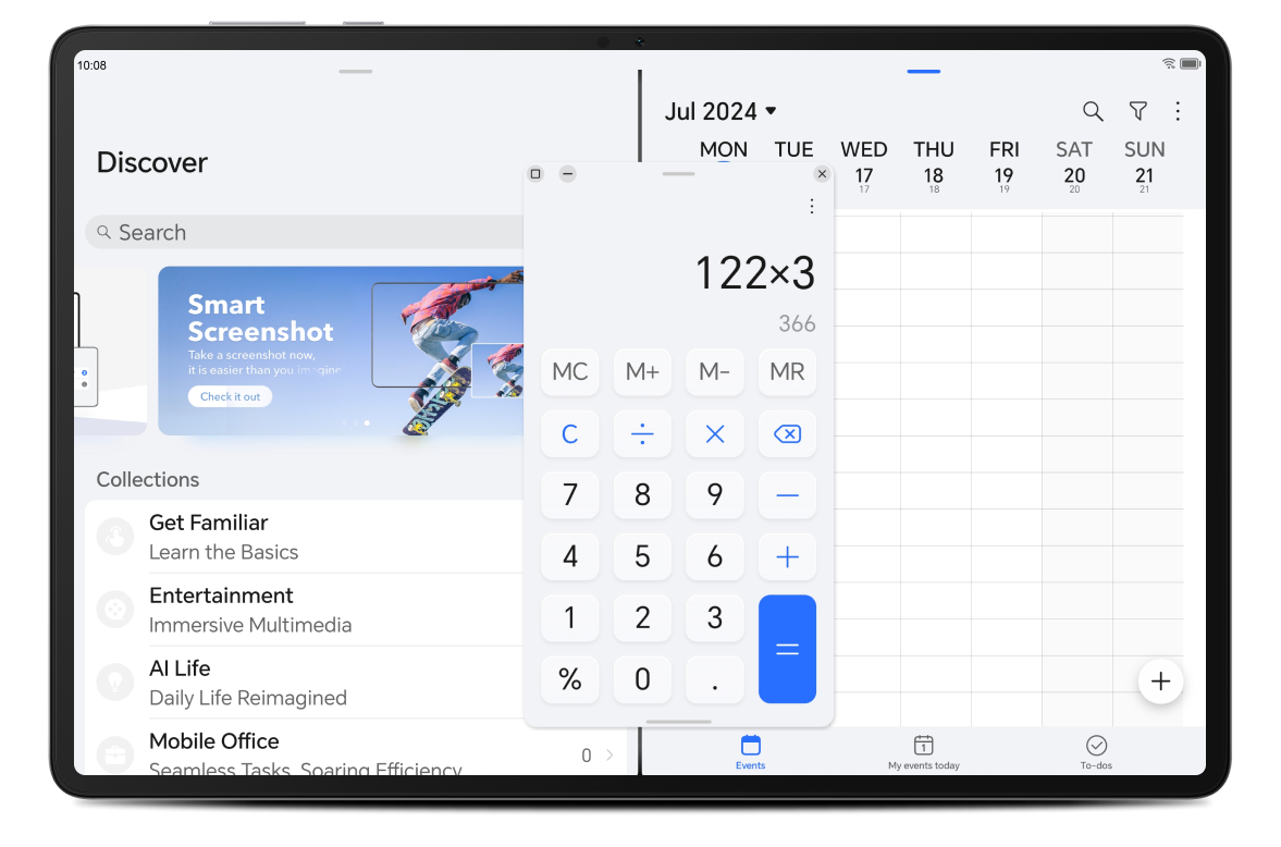 Smart Screen Split, Multi Tasks on One Screen.