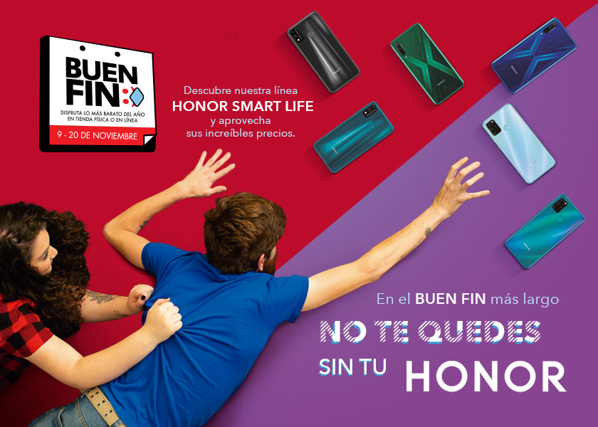 HONOR se suma al Buen Fin con descuentos del 9 al 20 de noviembre