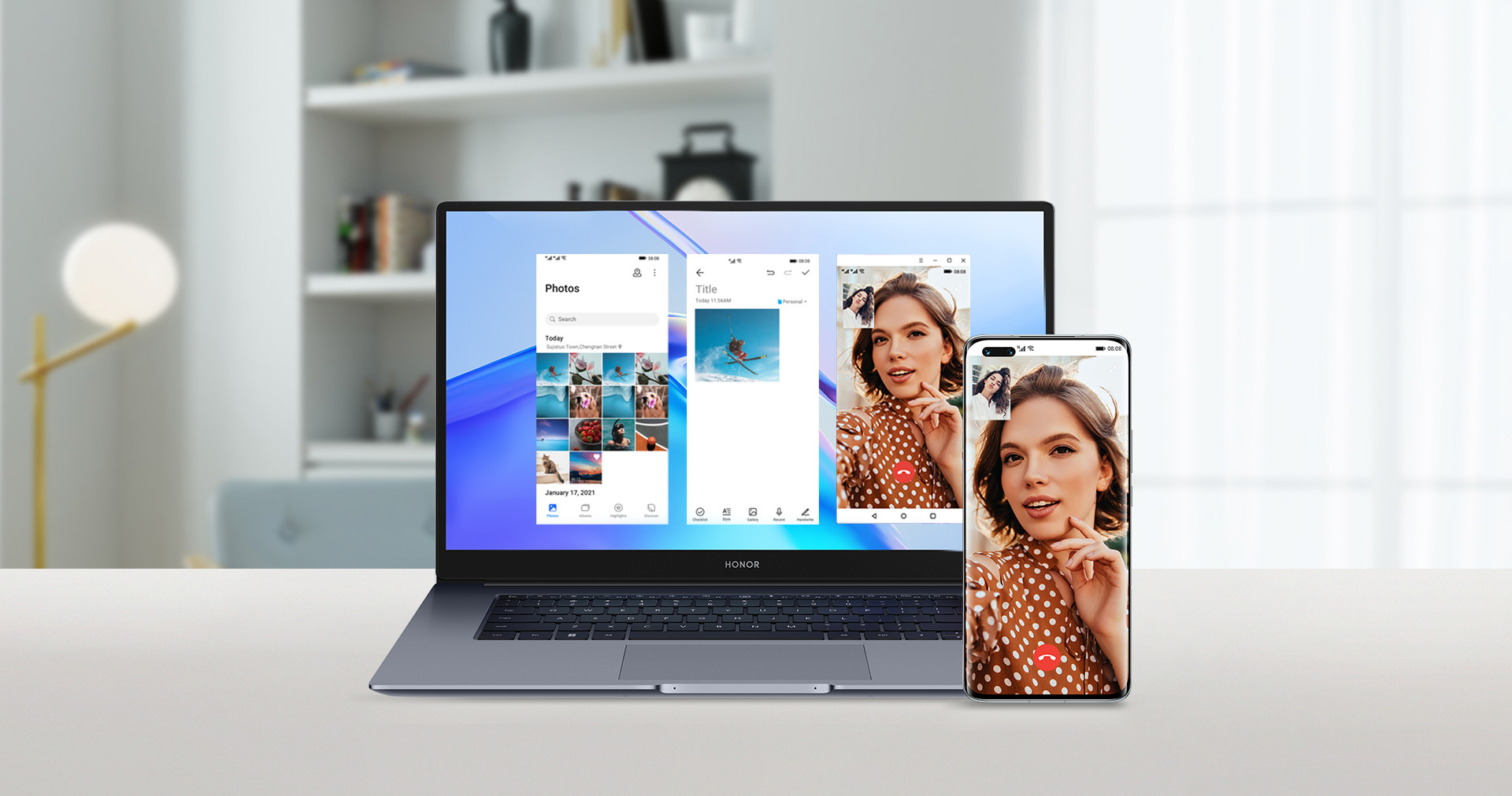 La Colaboración Multipantalla te permite concentrarte, ya sea en el trabajo o en actividades de entretenimiento