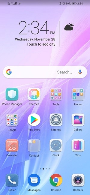 HONOR phone’s backup