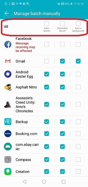 manage app launch manually