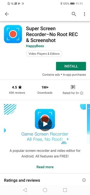 Top 5 Free Screen Recorders for Android HONOR Phone- Super Screen Recorder